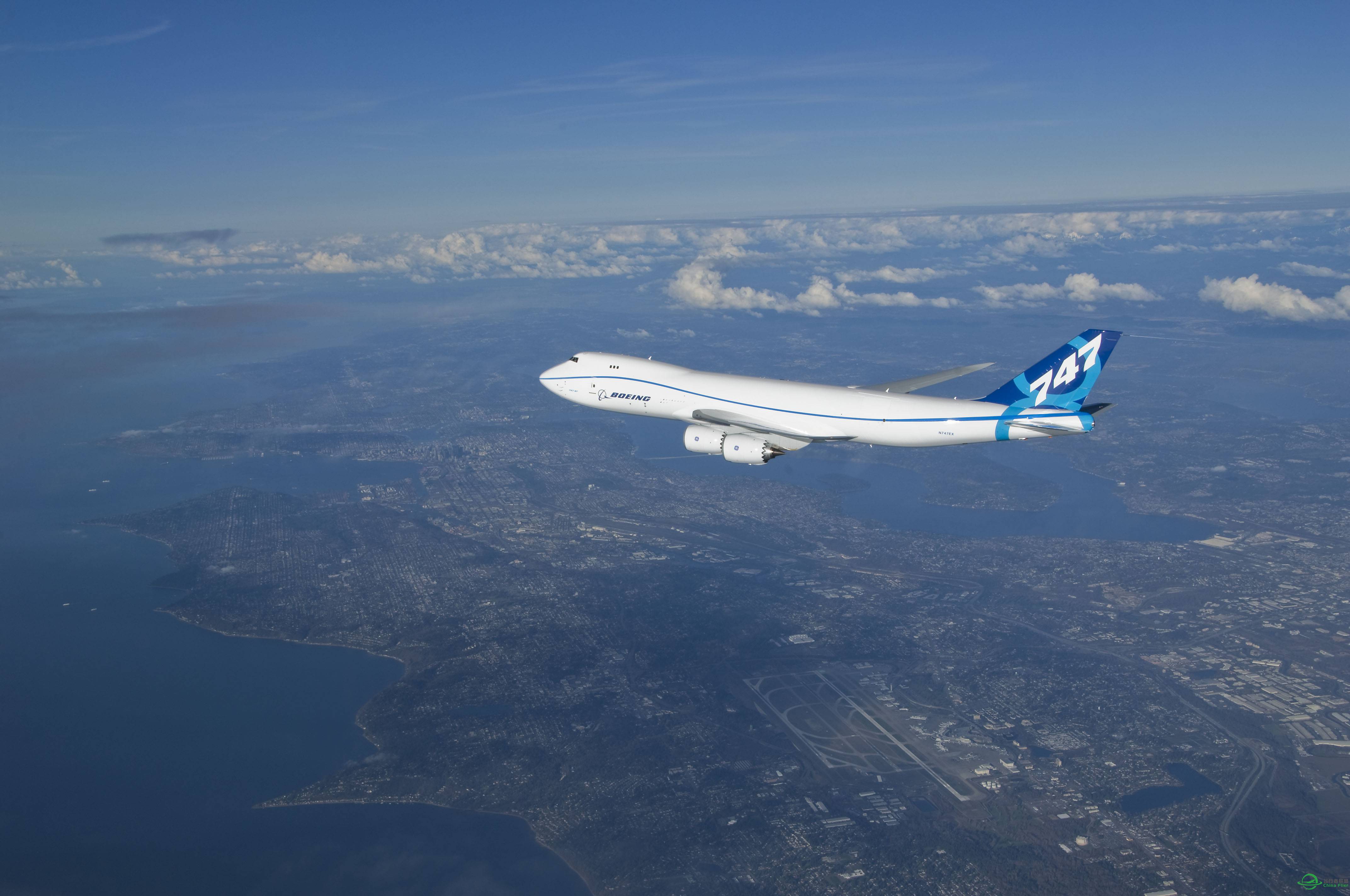 分享点我自己收藏的电脑桌面飞机大图 - B747 系列-5305 