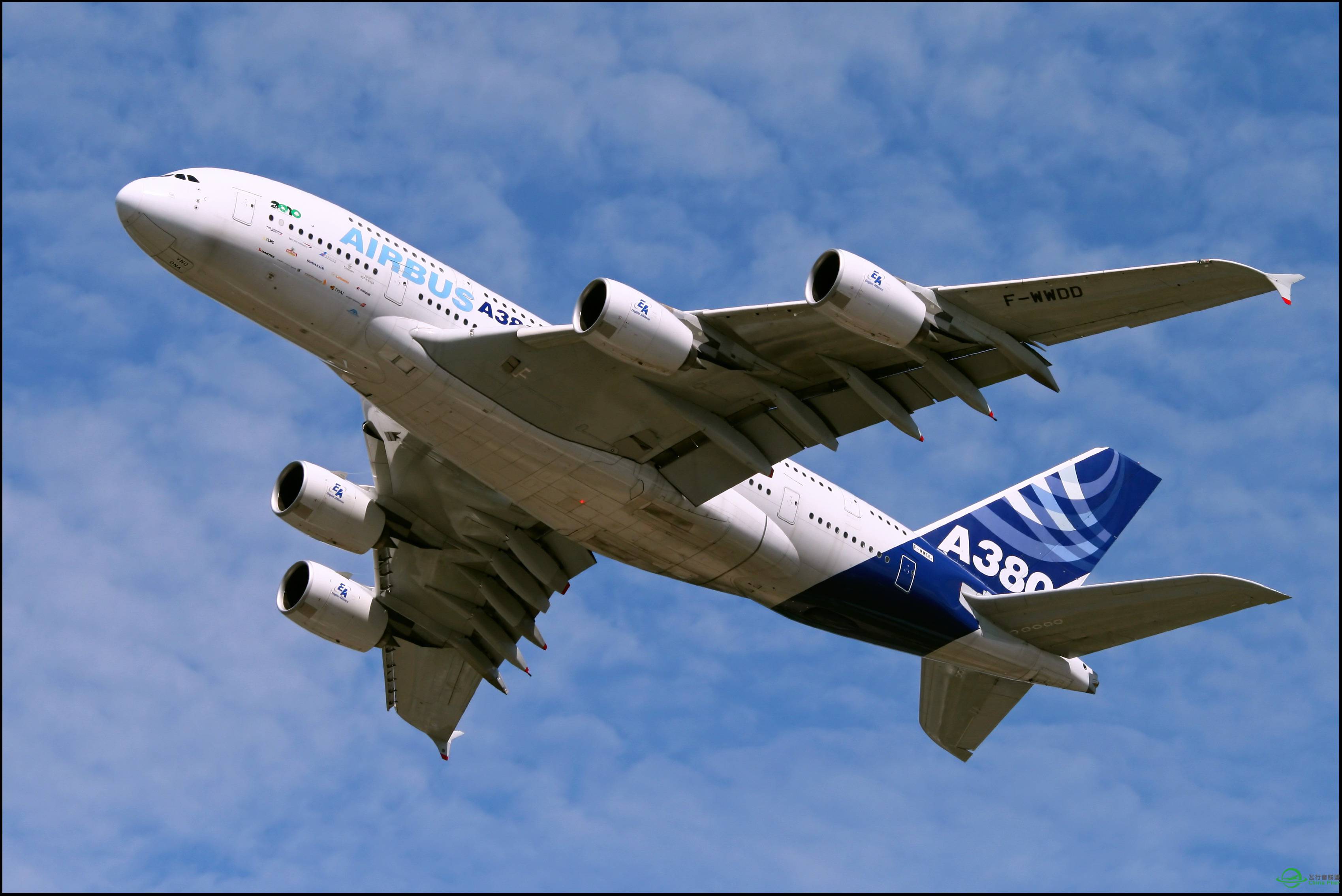 分享点我自己收藏的电脑桌面飞机大图 - A380 系列-2740 