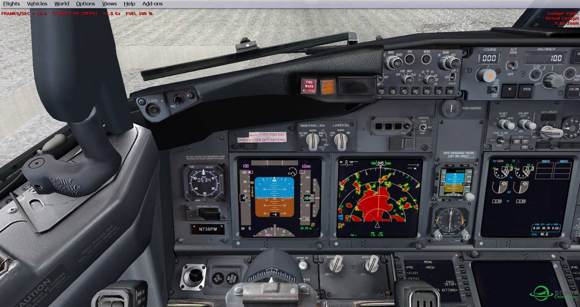 A320自带天气雷达和ASN-9689 