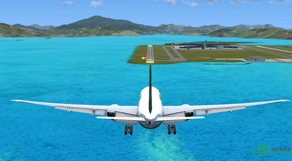 PMDG777ILS自动降落（盲降）前后图示-6754 