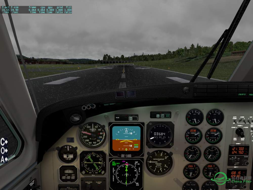 [教程] Carenado C90B KingAir GPS导航实例-864 