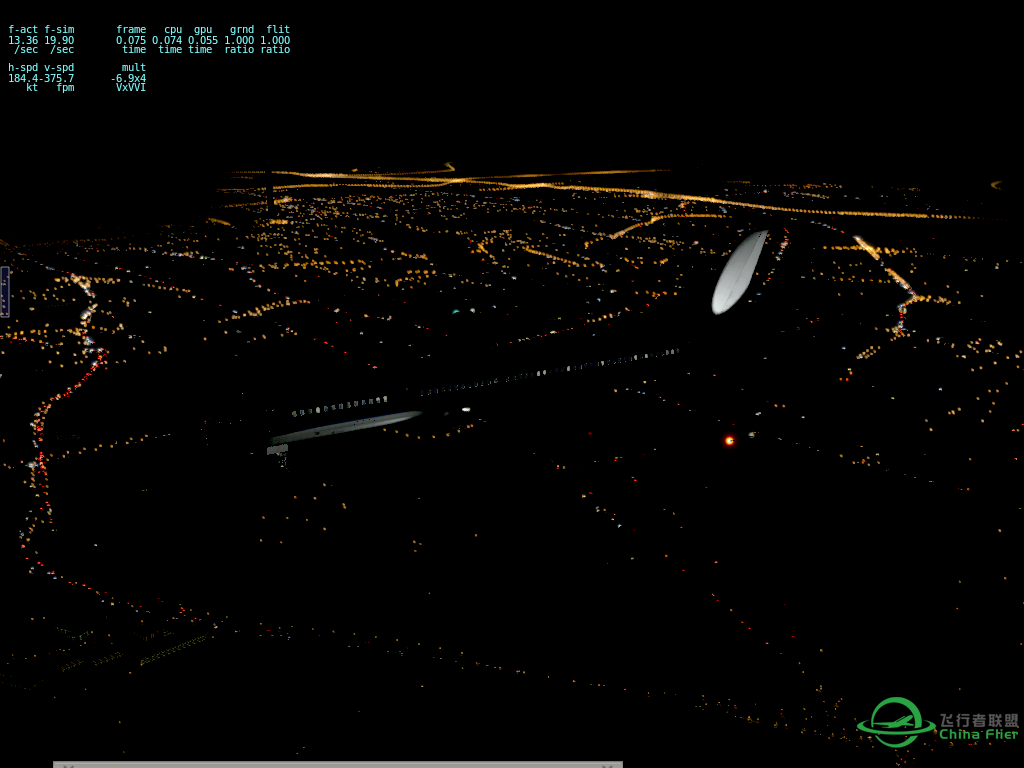 【X-Plane】ZGGG B757夜间进近-9518 
