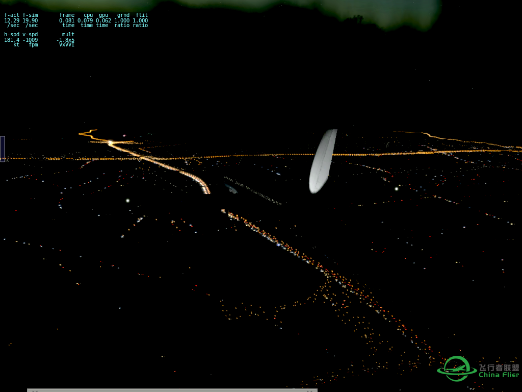 【X-Plane】ZGGG B757夜间进近-6862 