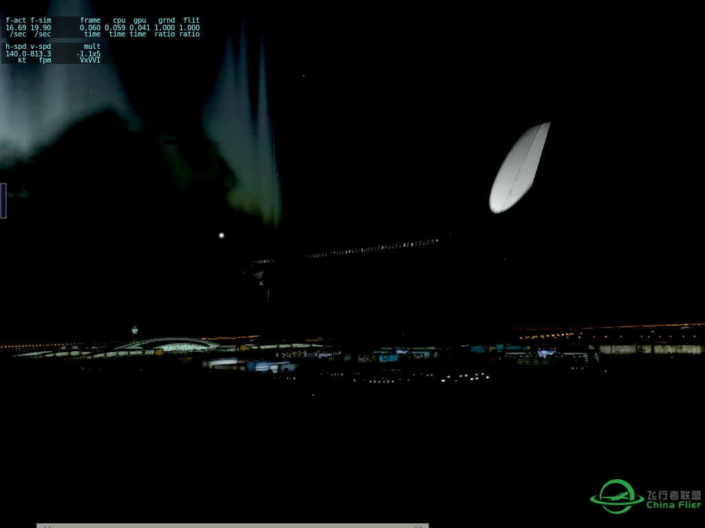 【X-Plane】ZGGG B757夜间进近-1672 