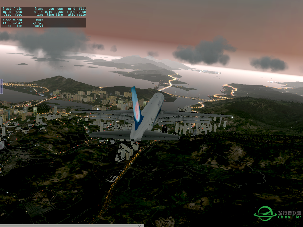 【X-Plane】B757 ZPLJ-VHHH-1841 