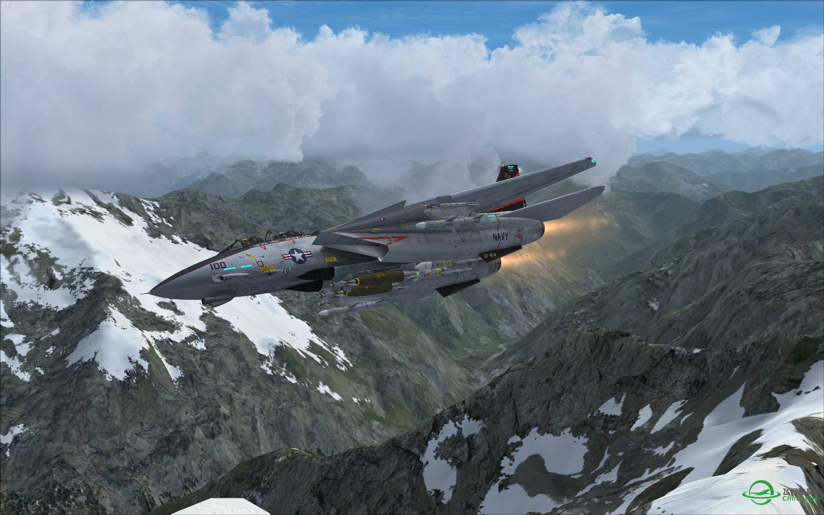 ORBX蓝色北美+Aerosoft F-14+REX-6346 