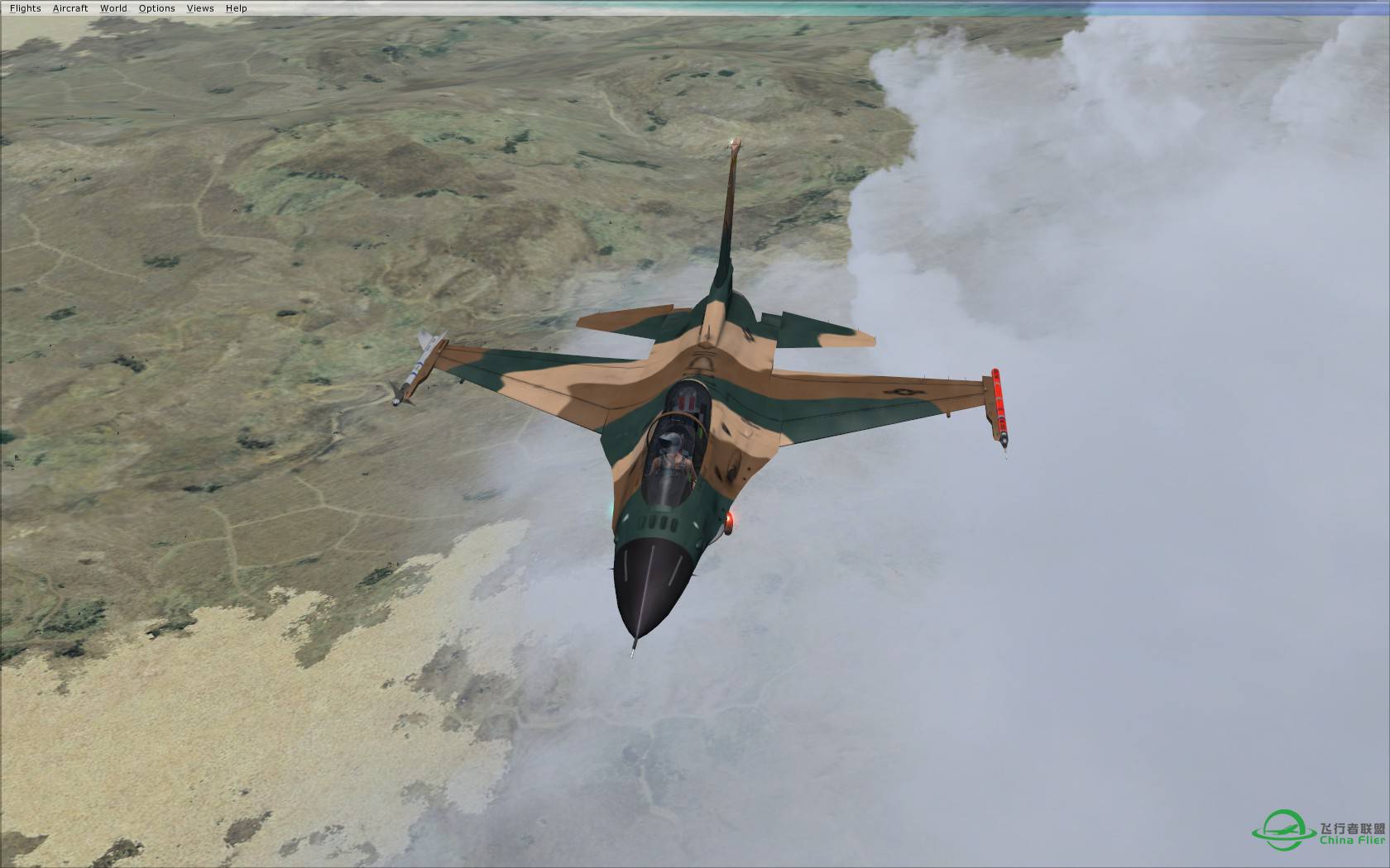 贝卡谷地上空的战隼-9163 