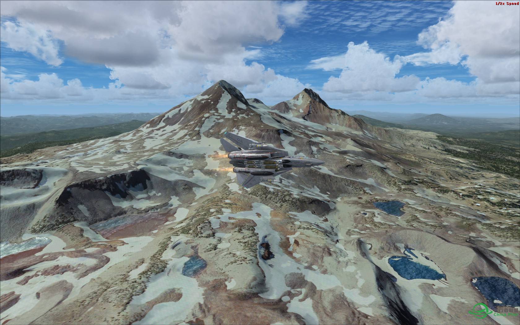 蓝色北美俄勒冈州三姐妹山-5869 