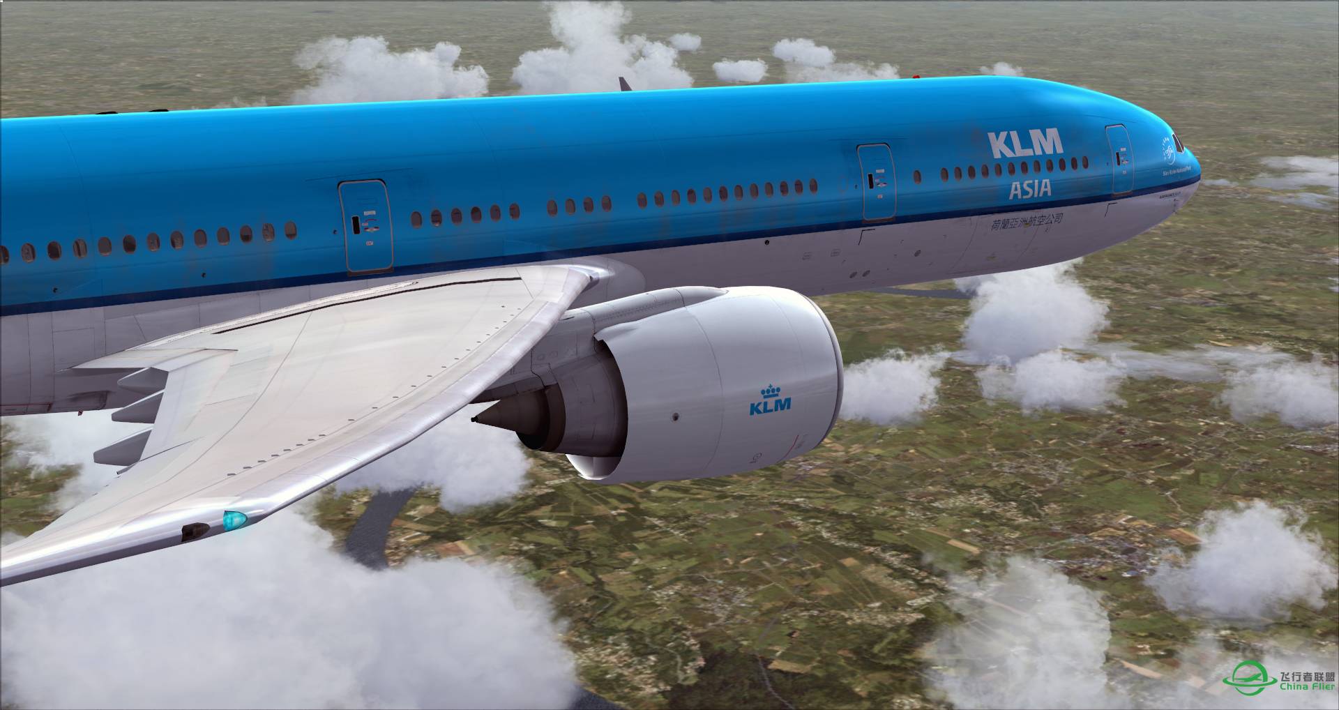 Ni Hao China与KLM Asia。-9459 