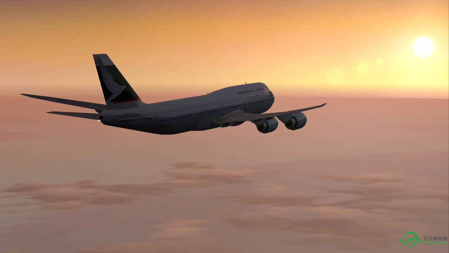 三萬呎高空的黃昏-6335 