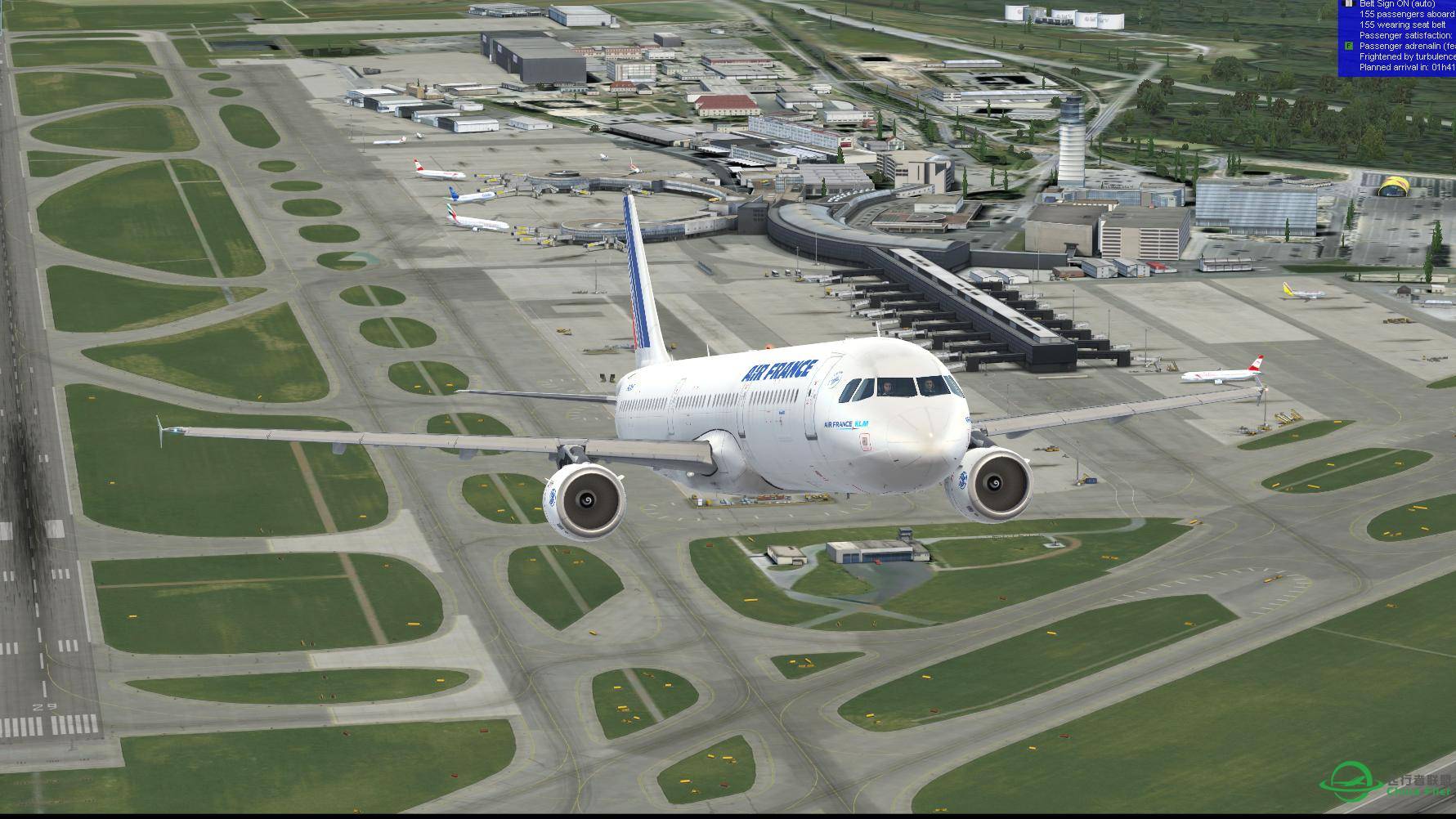 Air France奥地利维也纳机场 法国卡尔维圣凯瑟琳-9329 