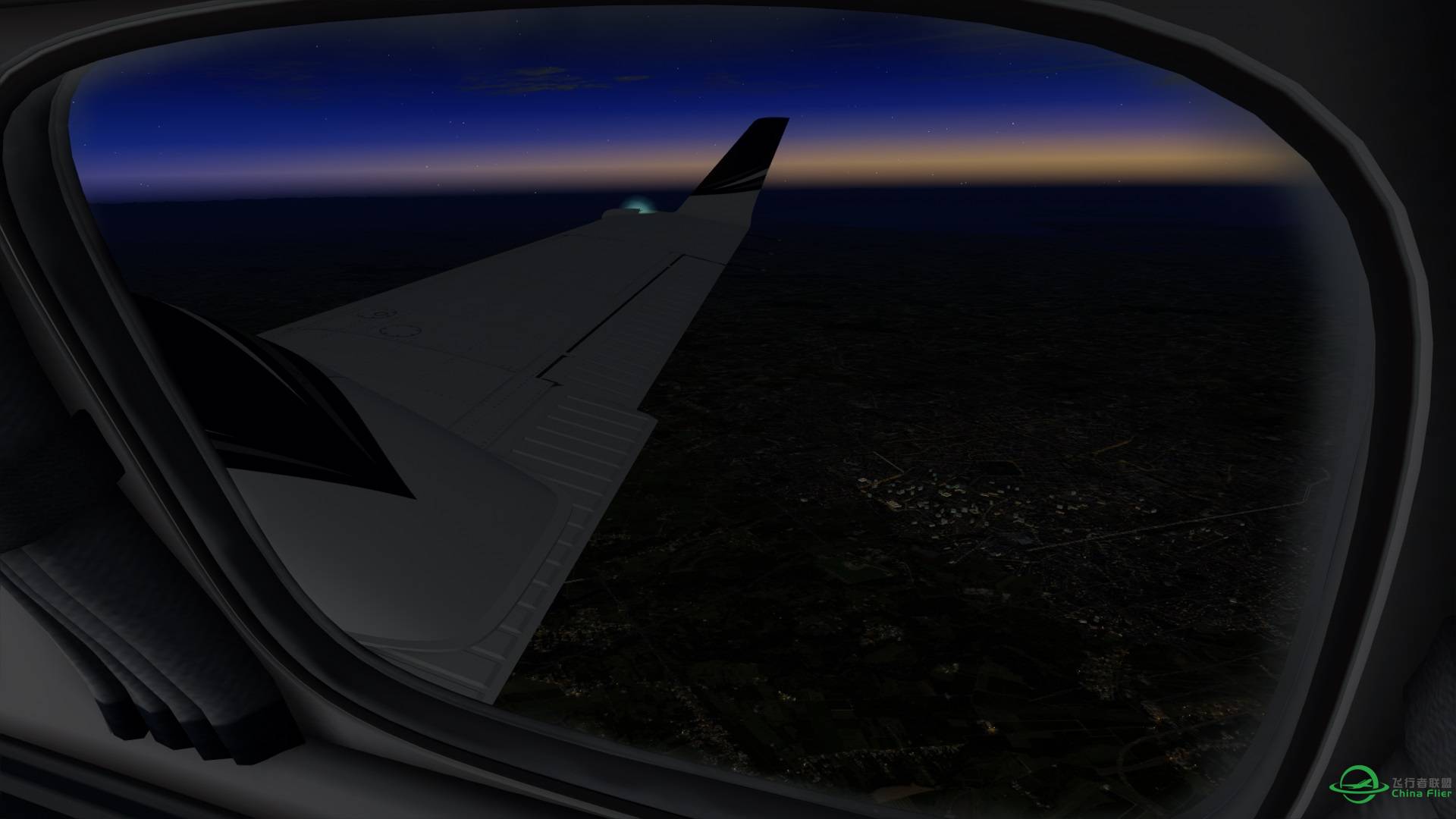 夜间虹桥直飞萧山 有图-6023 