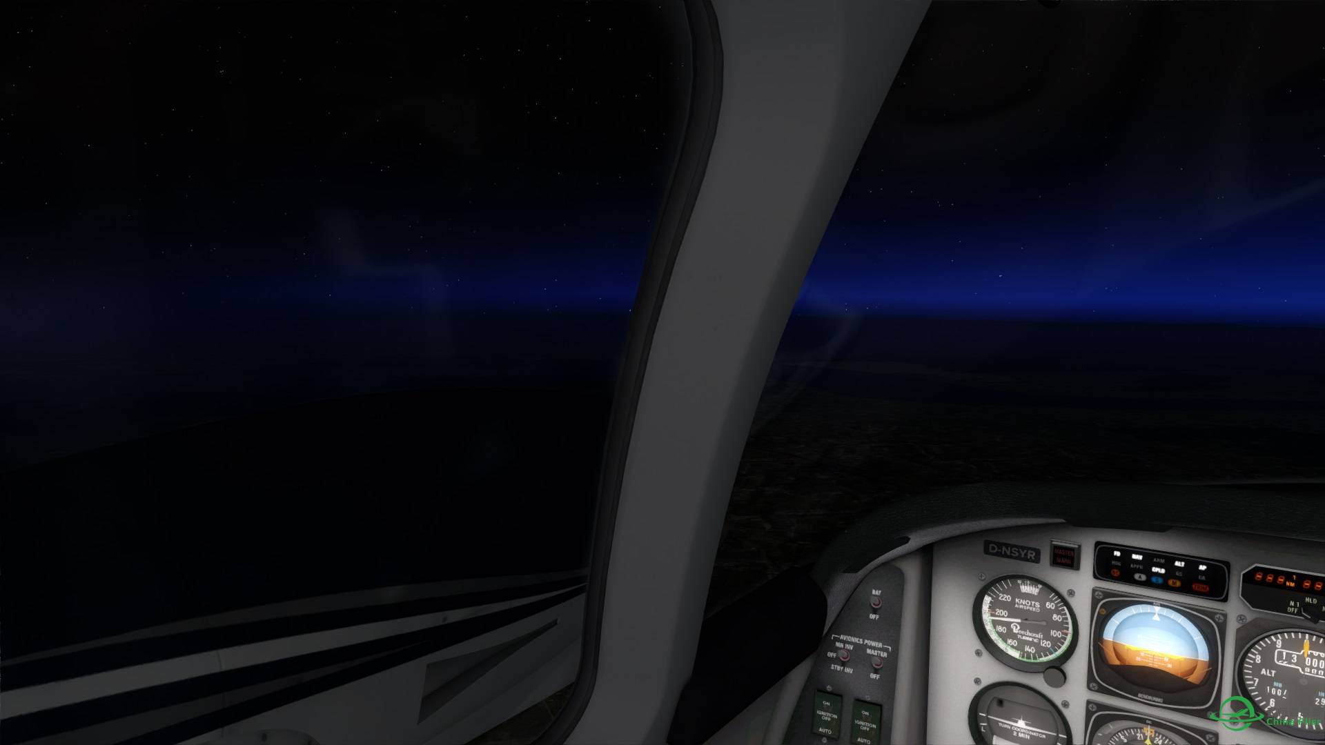 夜间虹桥直飞萧山 有图-8303 