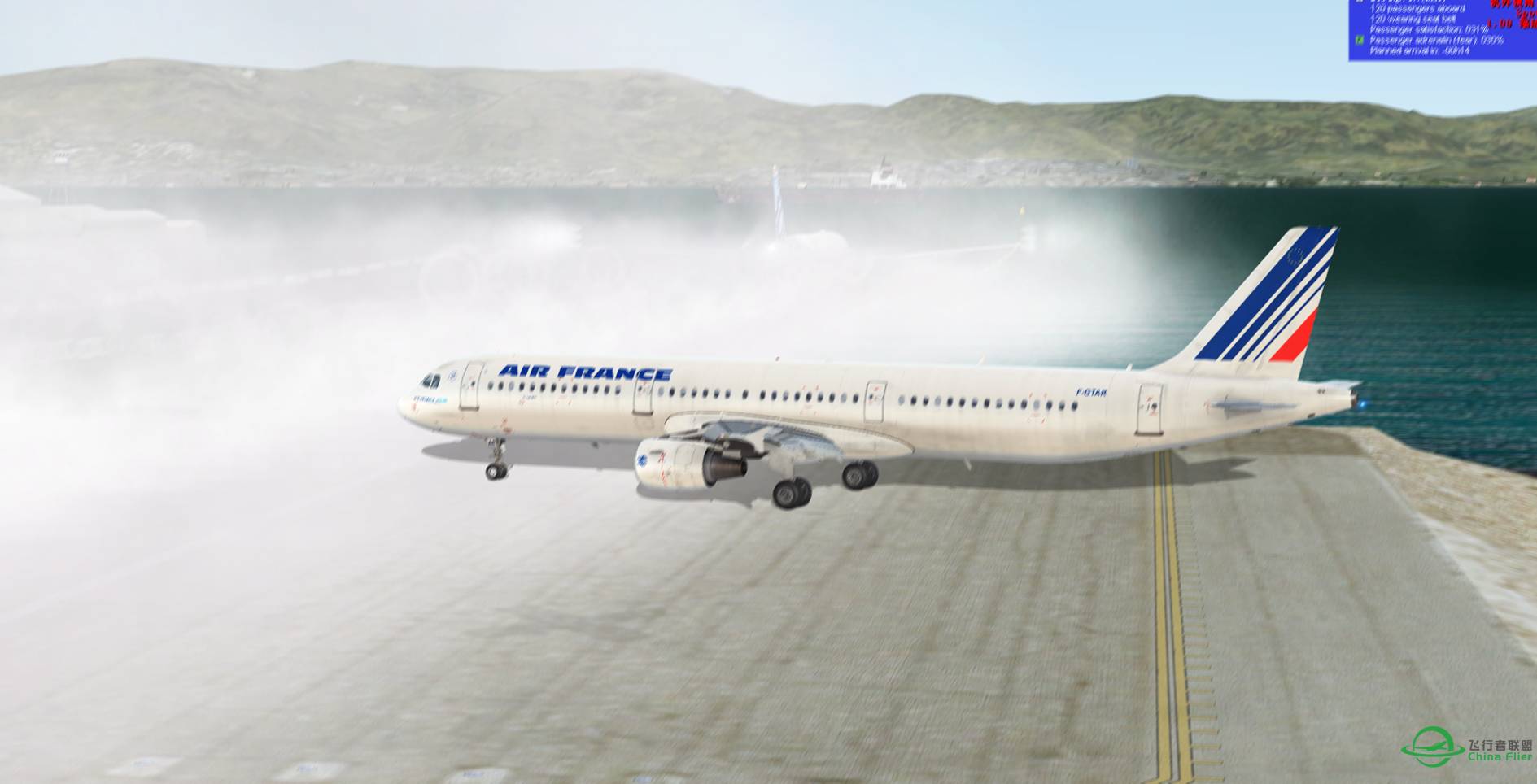 A321驾驶舱实拍 波音777 直布罗陀机场着陆冲出跑道-7949 