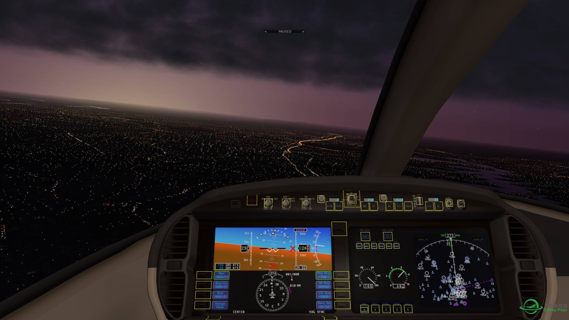 xplane 的夜间效果-4731 