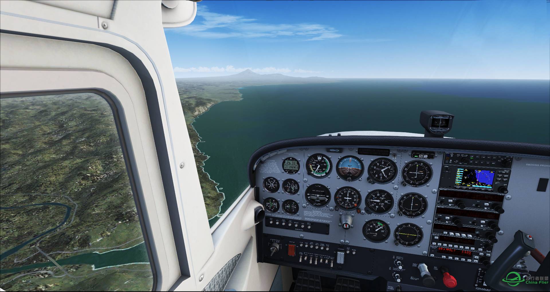 奥克兰飞往新普利茅斯机场，目视飞行的魅力-9845 