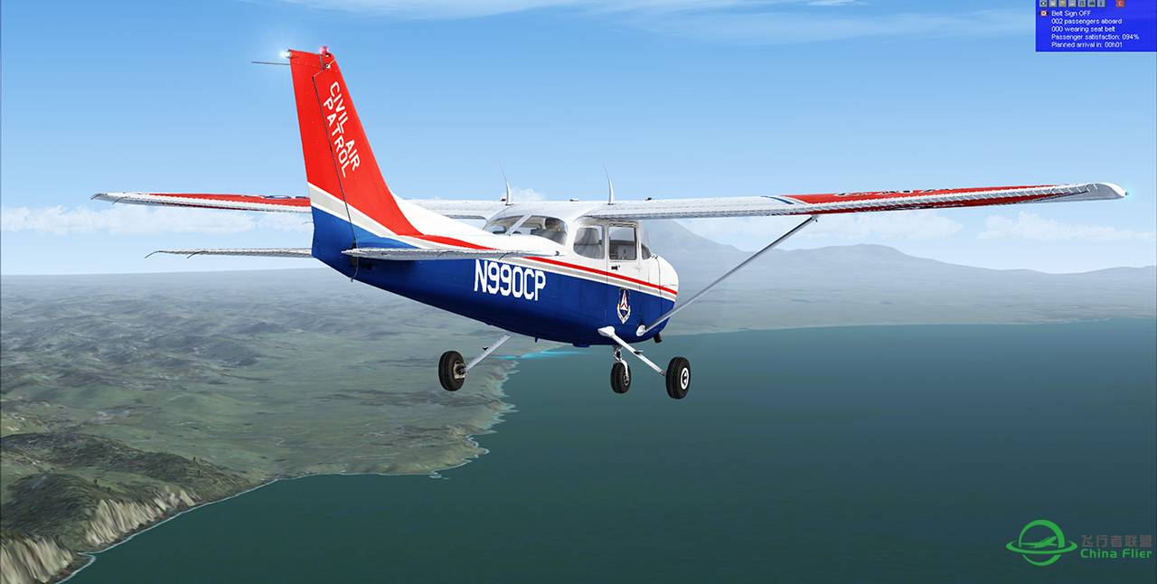 奥克兰飞往新普利茅斯机场，目视飞行的魅力-5655 