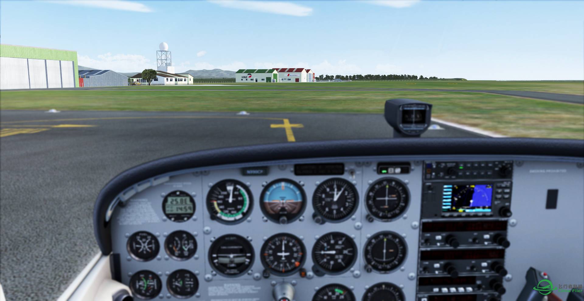 奥克兰飞往新普利茅斯机场，目视飞行的魅力-3197 