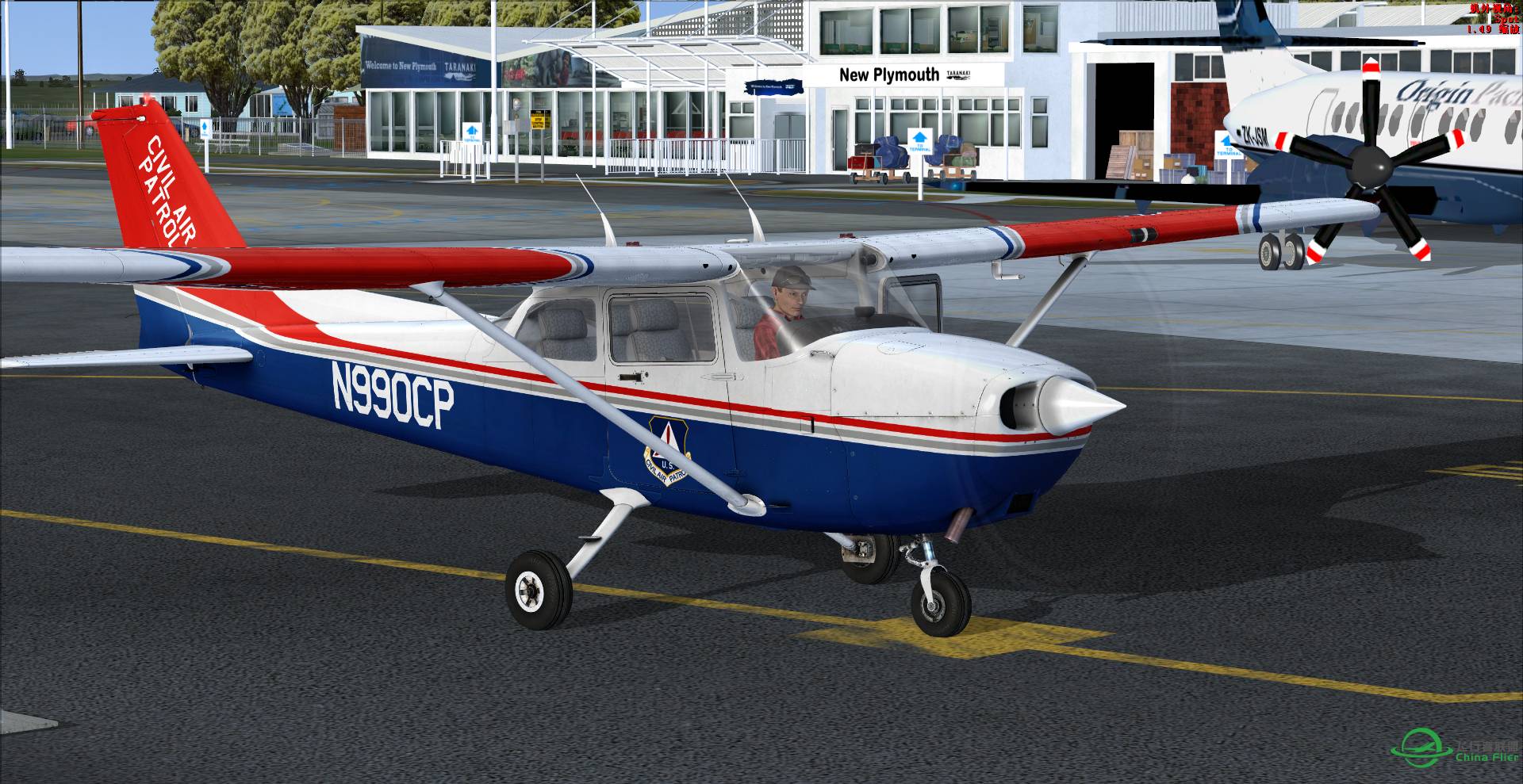 奥克兰飞往新普利茅斯机场，目视飞行的魅力-1613 