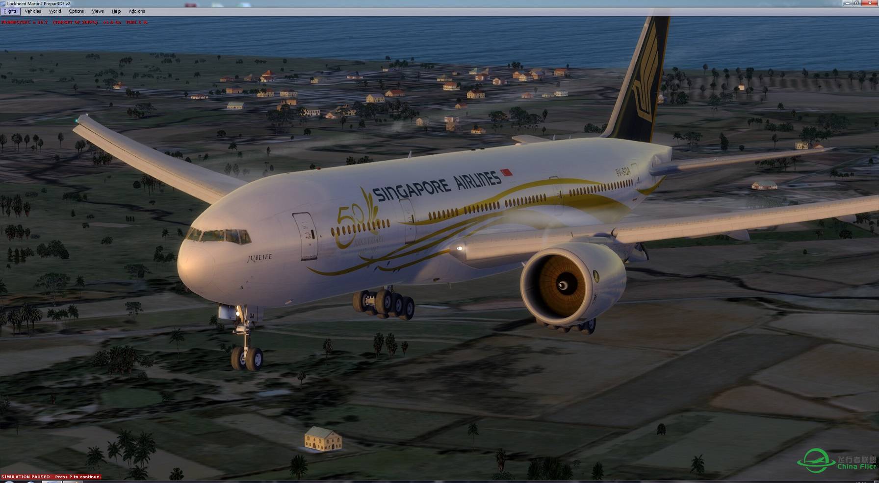 安装PMDG 777 强悍特效_ImmersionV1.20后的效果，太NB了-2452 