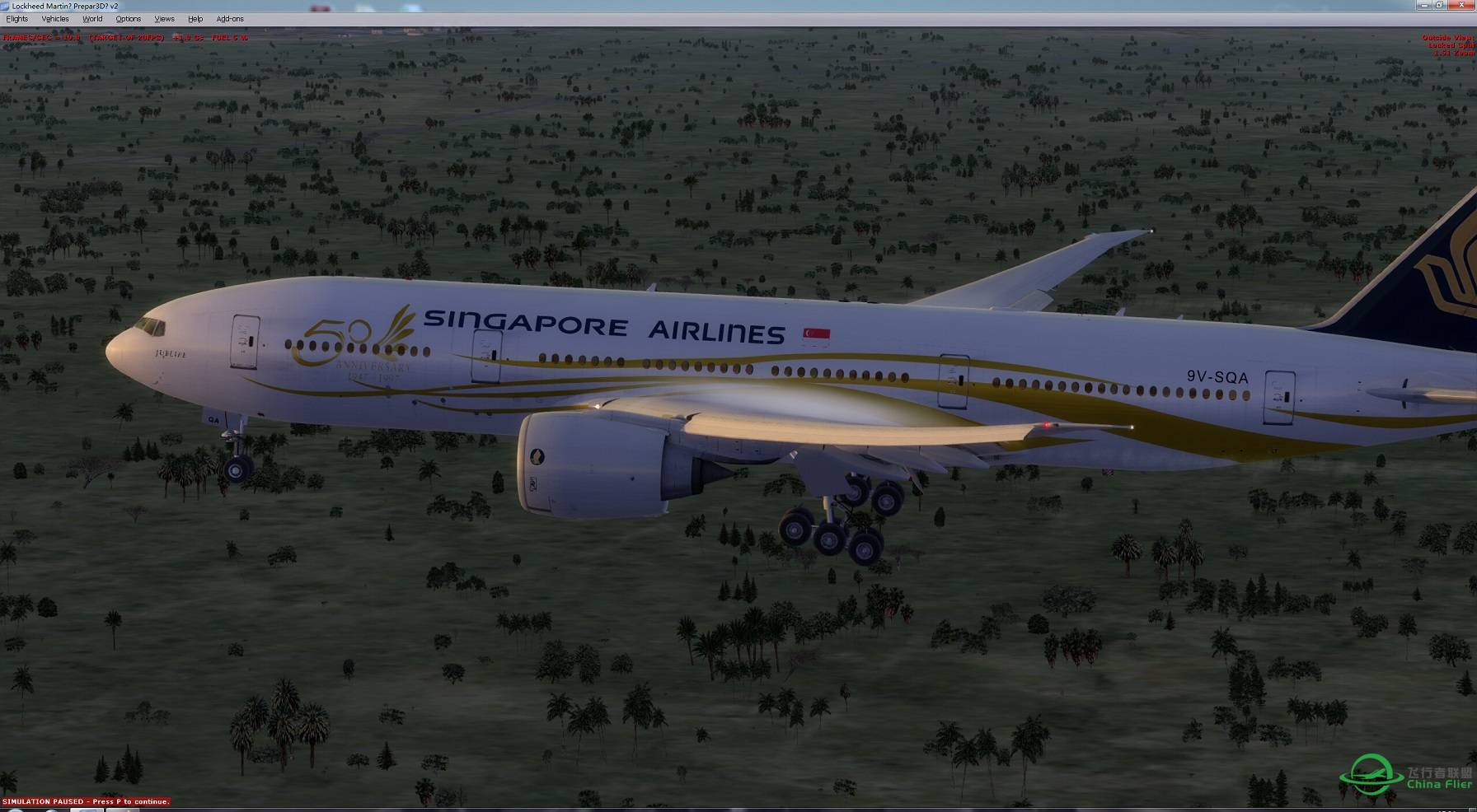 安装PMDG 777 强悍特效_ImmersionV1.20后的效果，太NB了-6208 