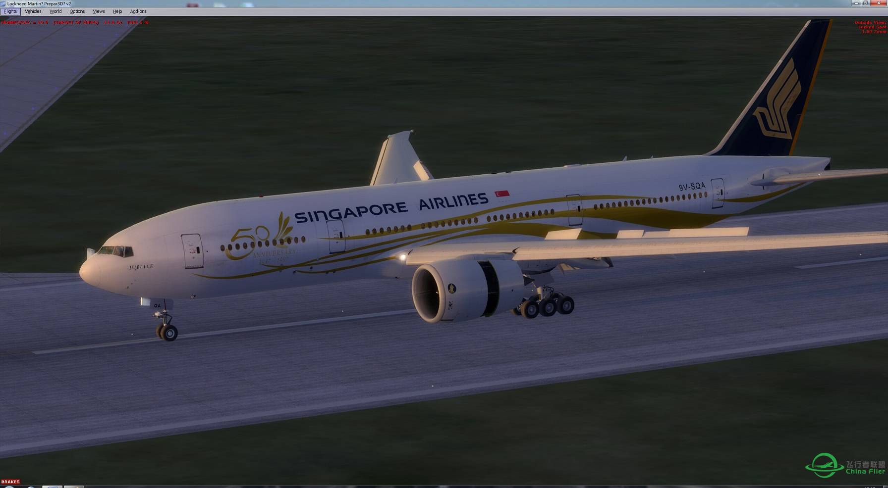 安装PMDG 777 强悍特效_ImmersionV1.20后的效果，太NB了-1468 