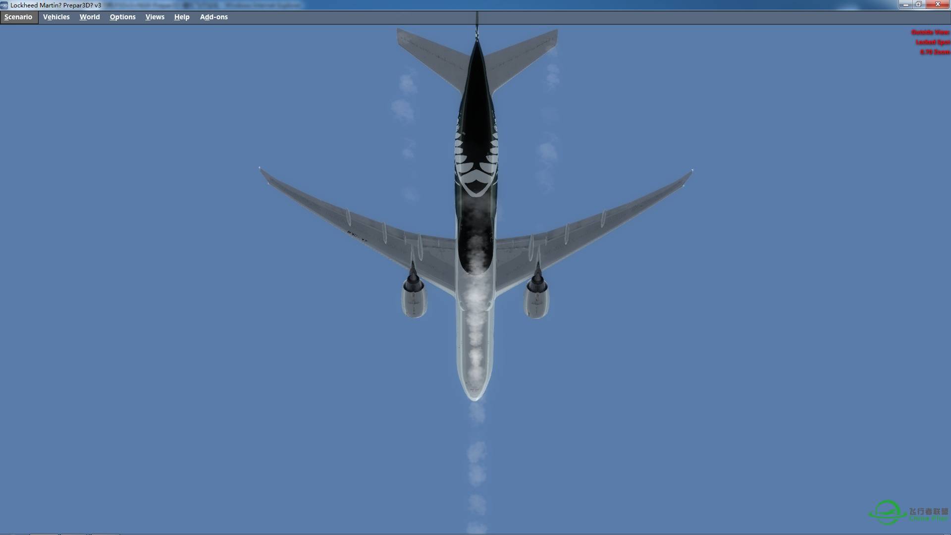 请问飞机下方这是啥气流啊,P3Dv3+NGX-5659 