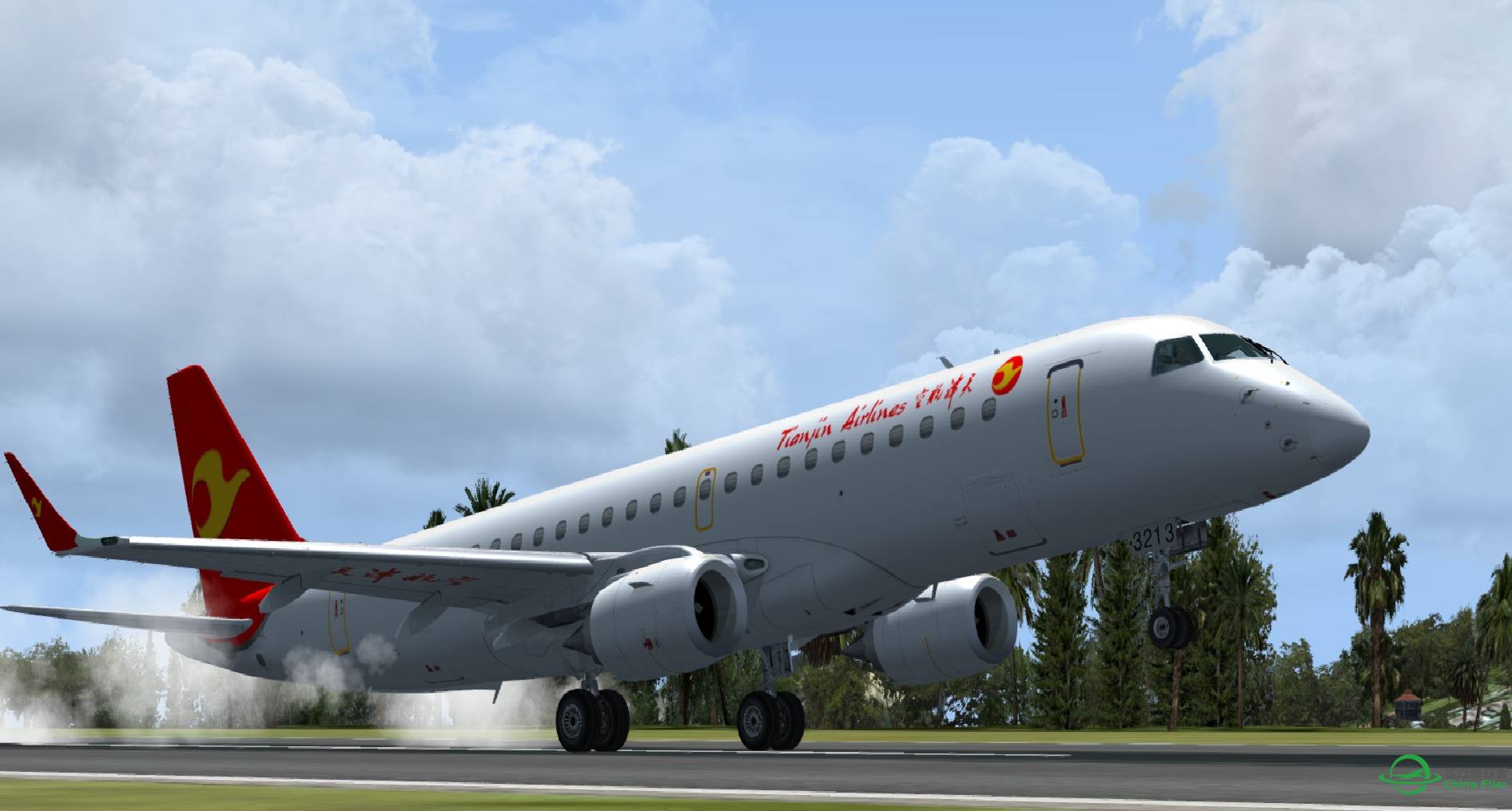 天航EMB190——我找了N久的涂装，太高兴了！-7740 