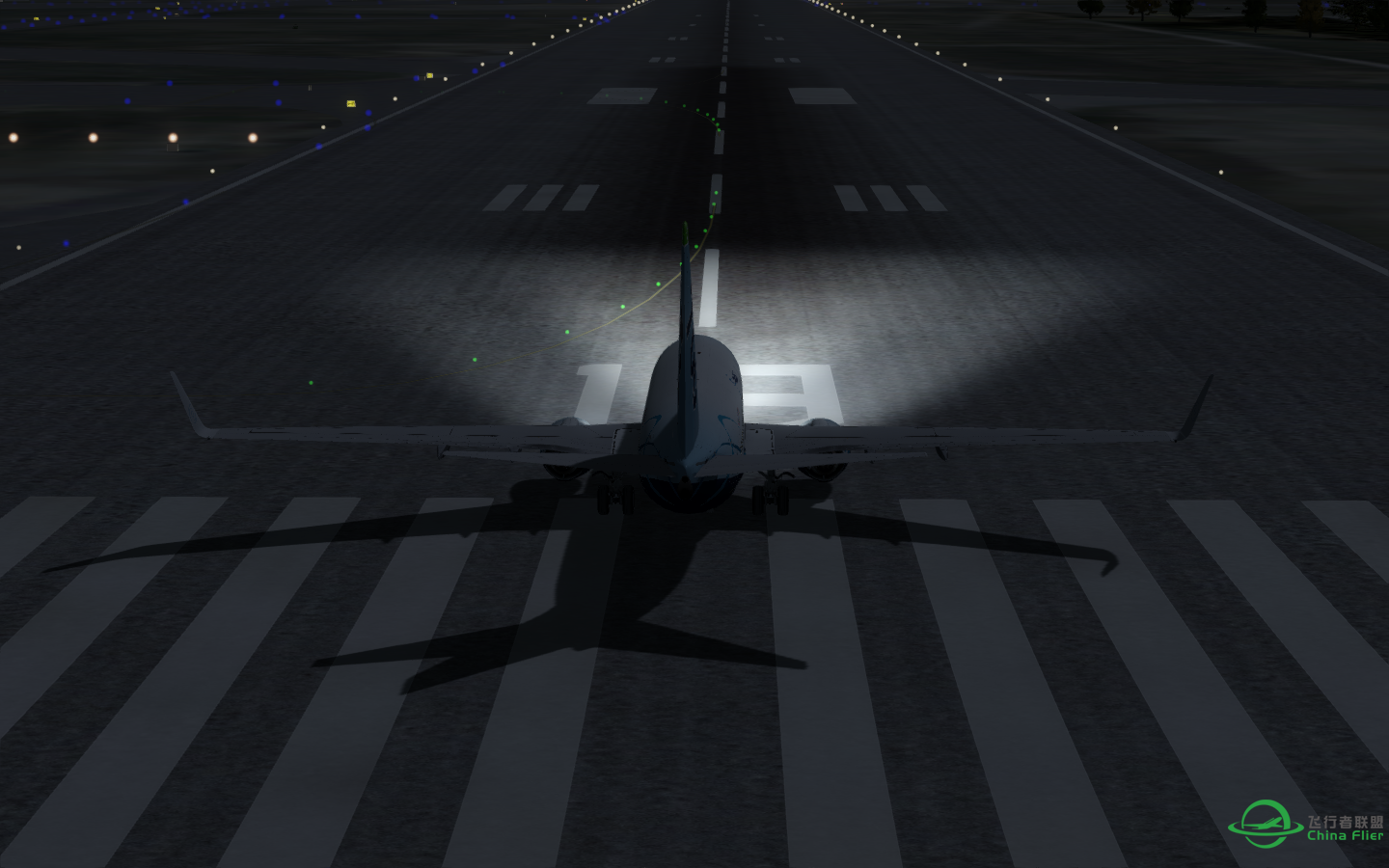 活见鬼了，V3版PMDG灯光不知道怎么的又出来了-8042 