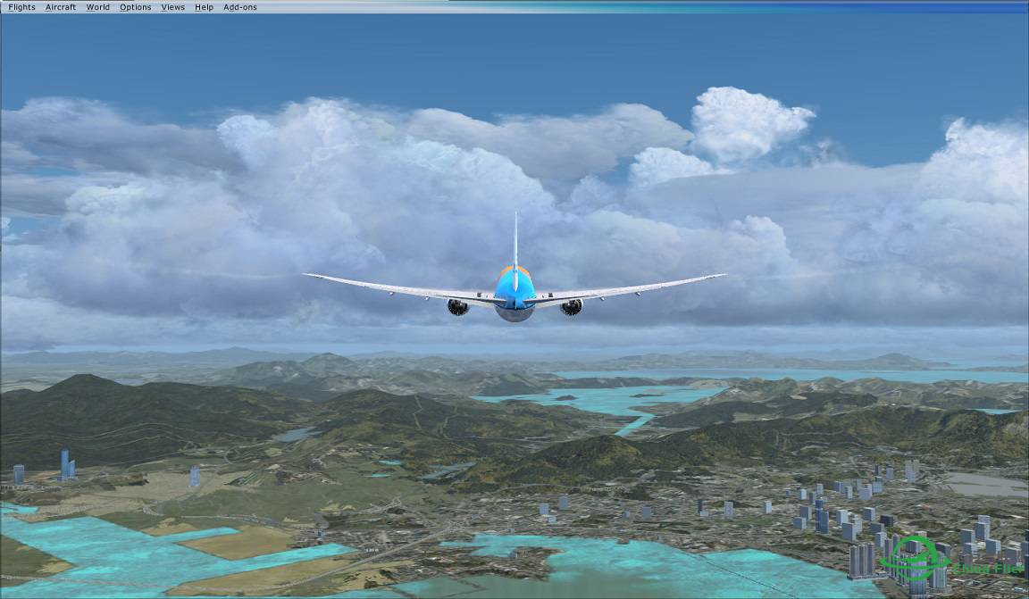 重新安装FSX后首飞VHHH-848 