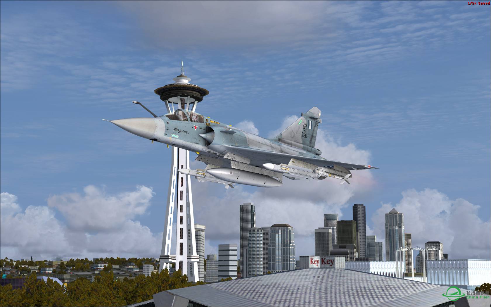 海市蜃楼与太空针塔-6523 