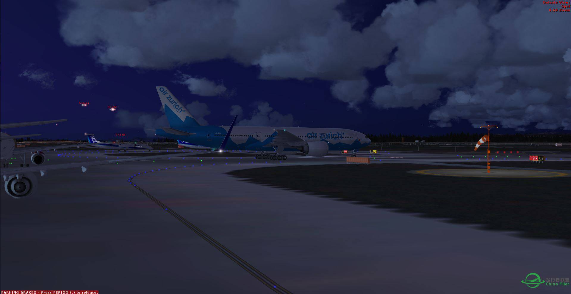 FSX RJCC B777 AirZurich takeoff and landing-8087 