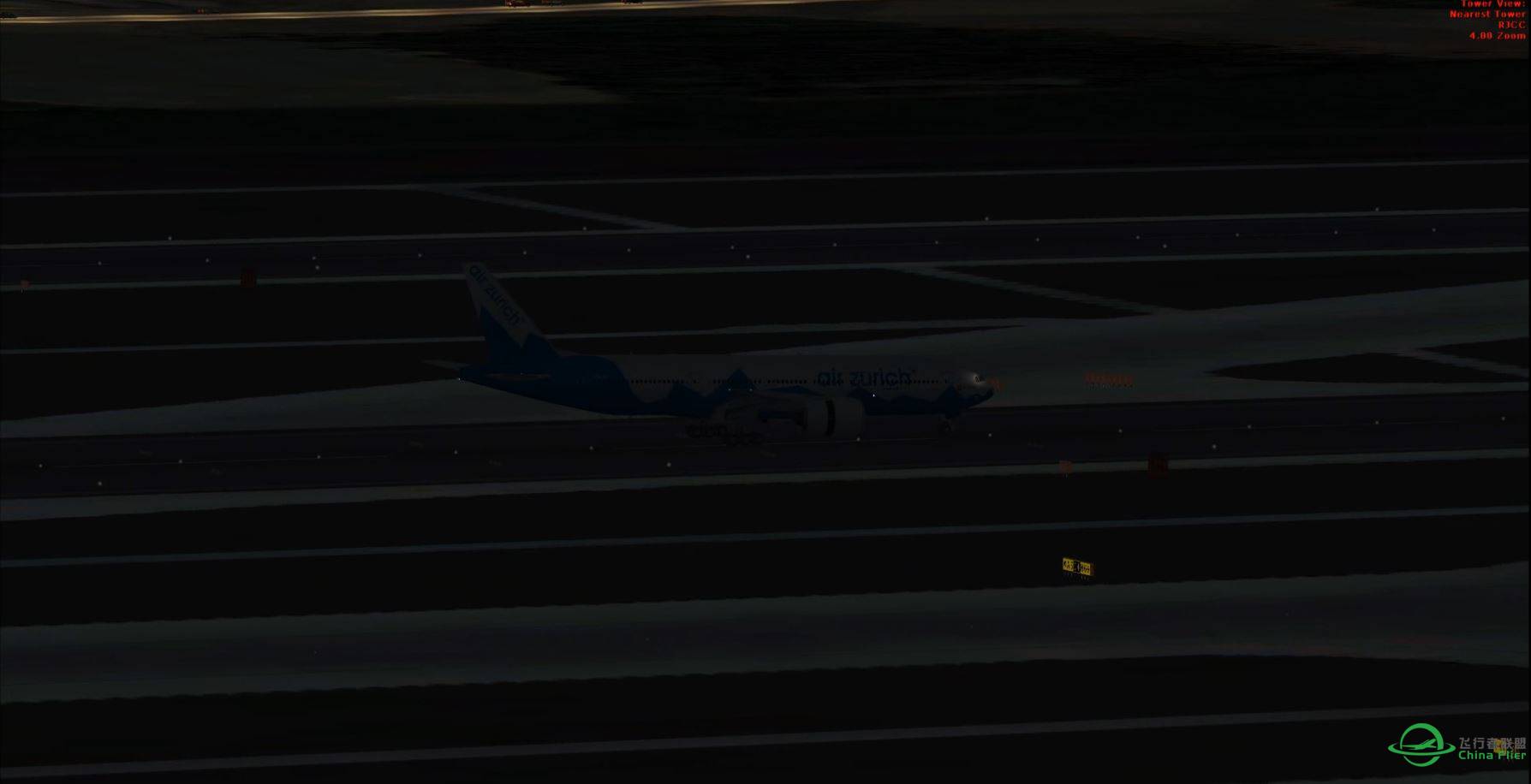 FSX RJCC B777 AirZurich takeoff and landing-6722 