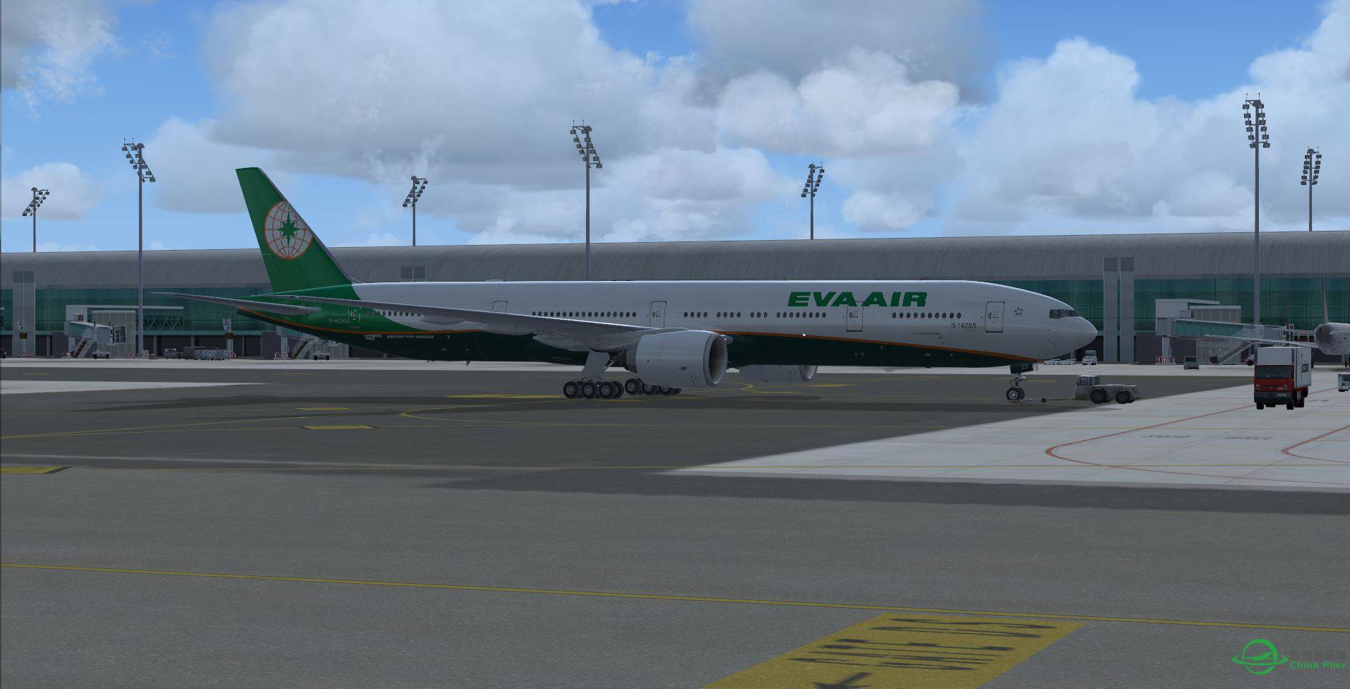 FSX LEBL B777 EVA B16725 new texture-417 