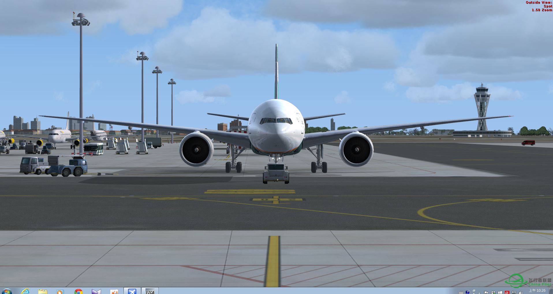FSX LEBL B777 EVA B16725 new texture-1980 