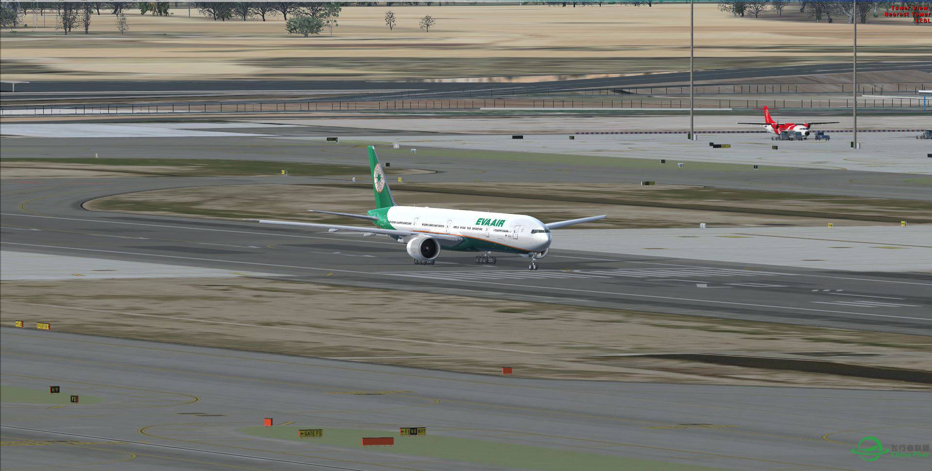 FSX LEBL B777 EVA B16725 new texture-5295 