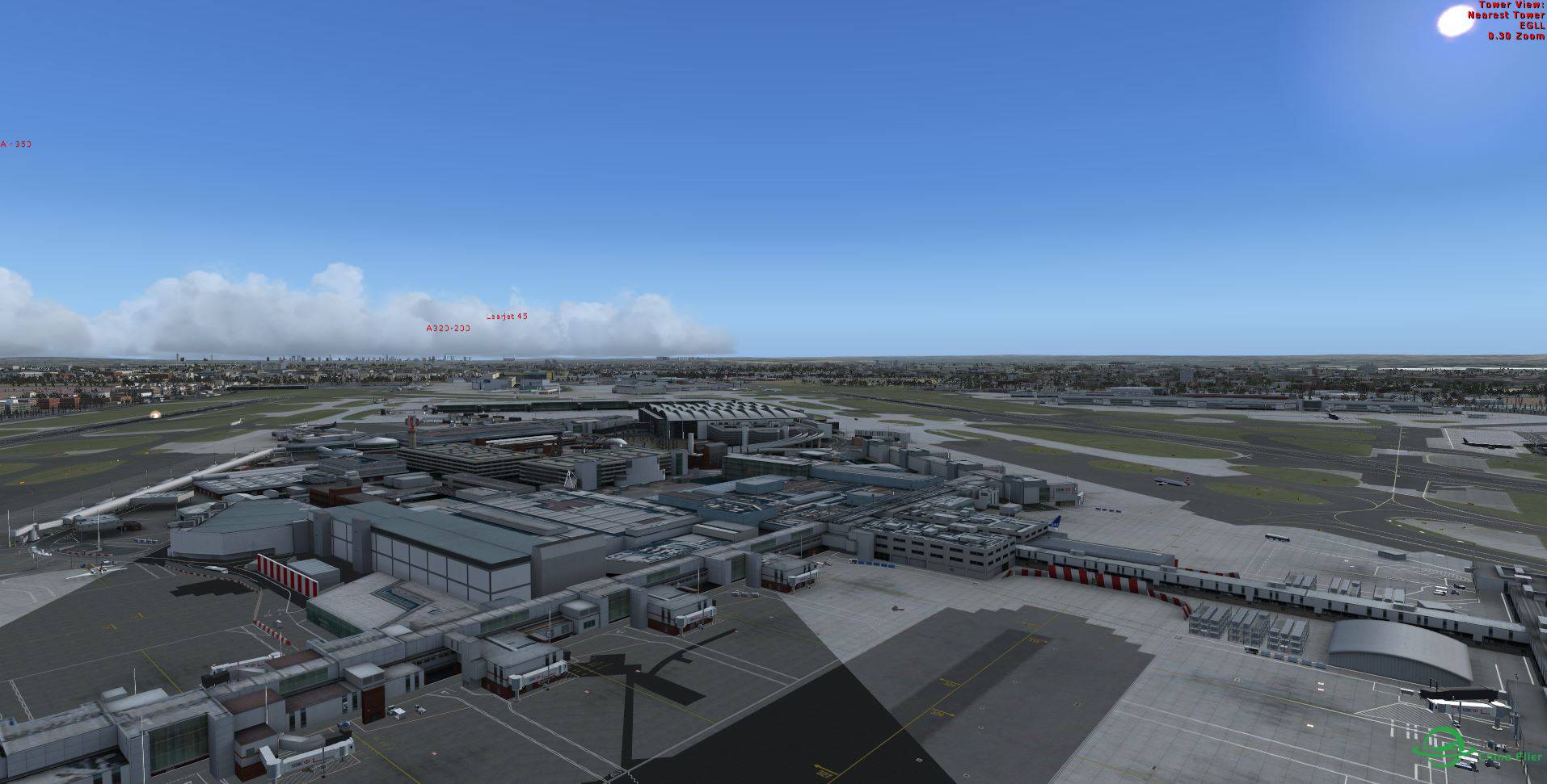 FSX EGLL with XIAMEN AIR b787-1816 