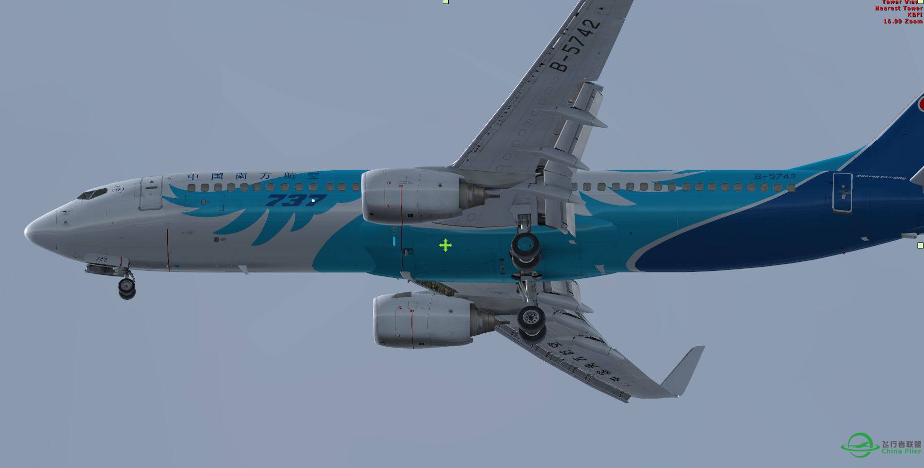 FSX ChinaSouthern B5742 @ KSEA-2489 