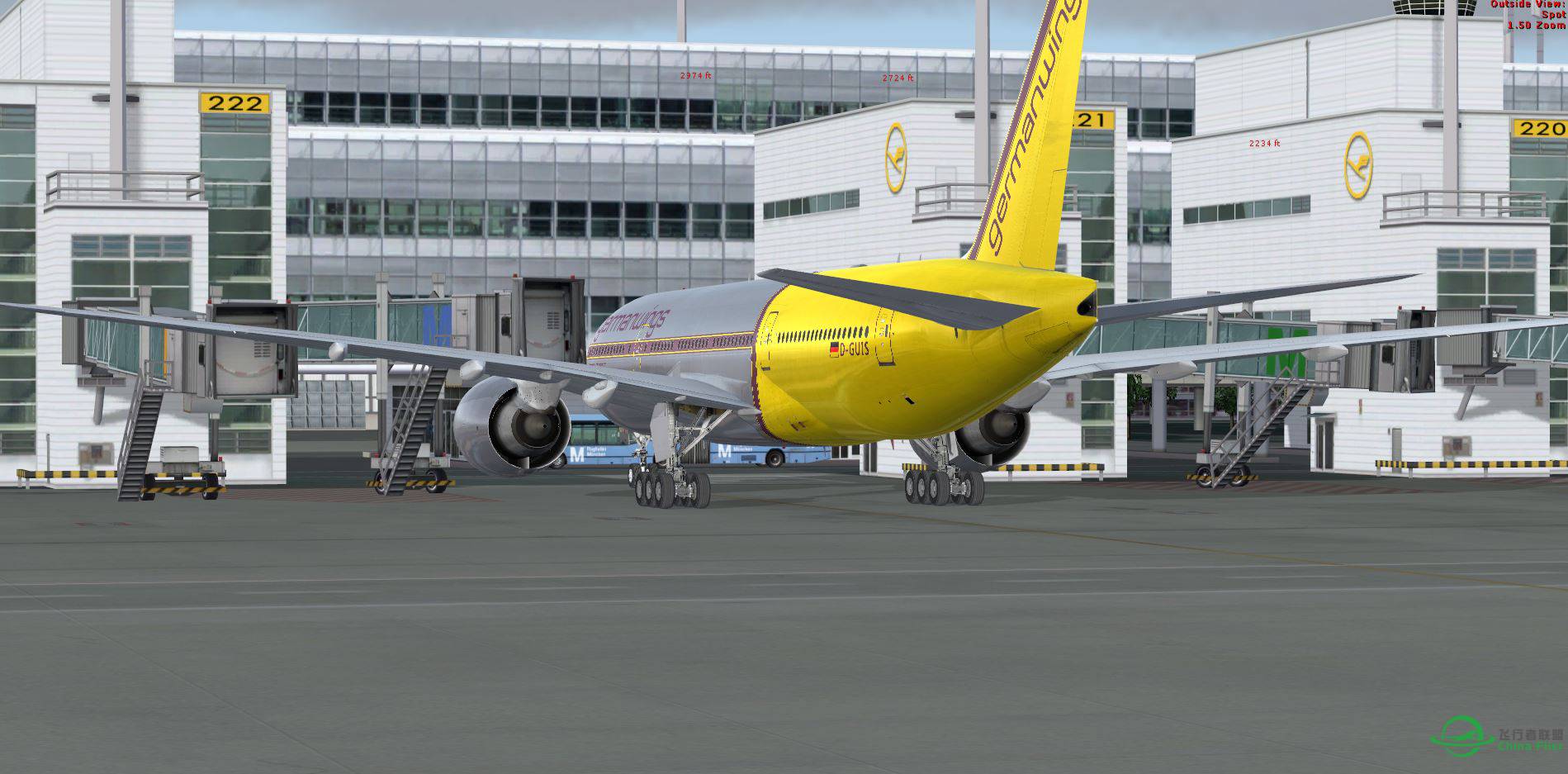 FSX EDDM with B777 Germanwings-1393 