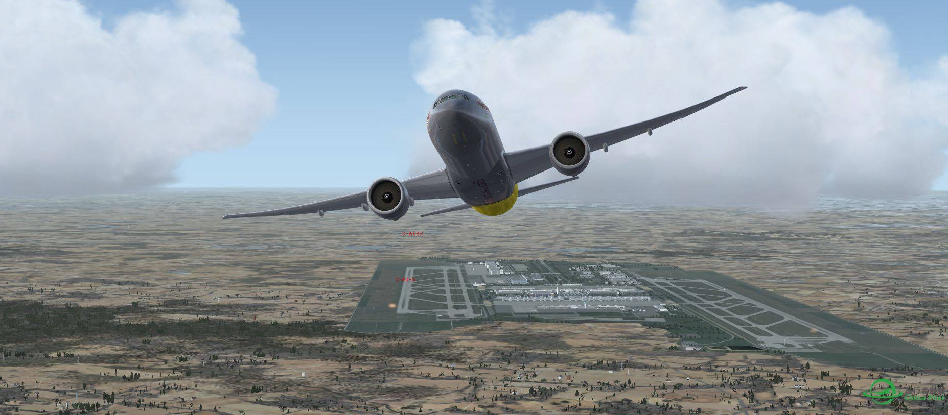 FSX EDDM with B777 Germanwings-8998 