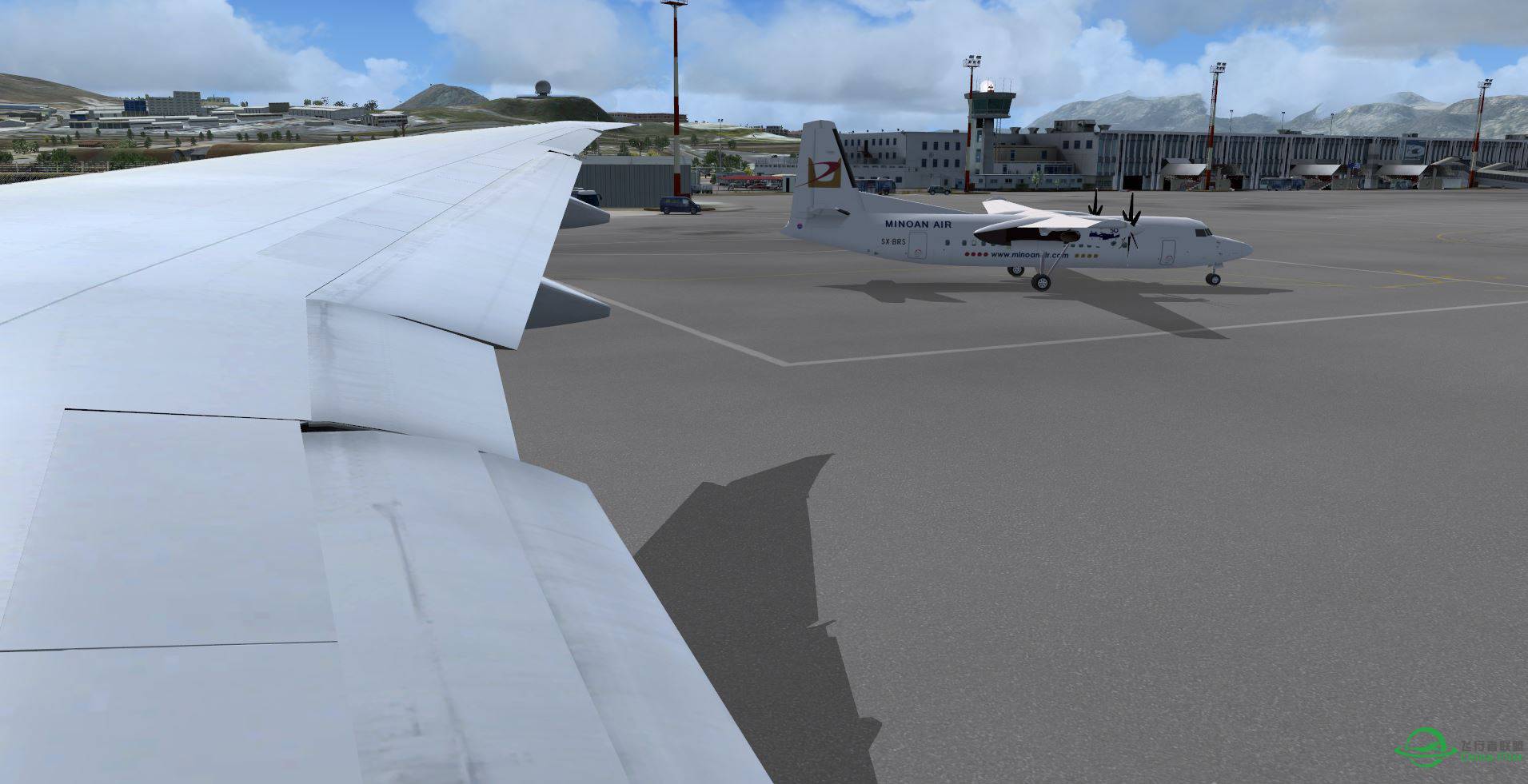 FSX B777 Cathay new texture @ LGIR-6898 
