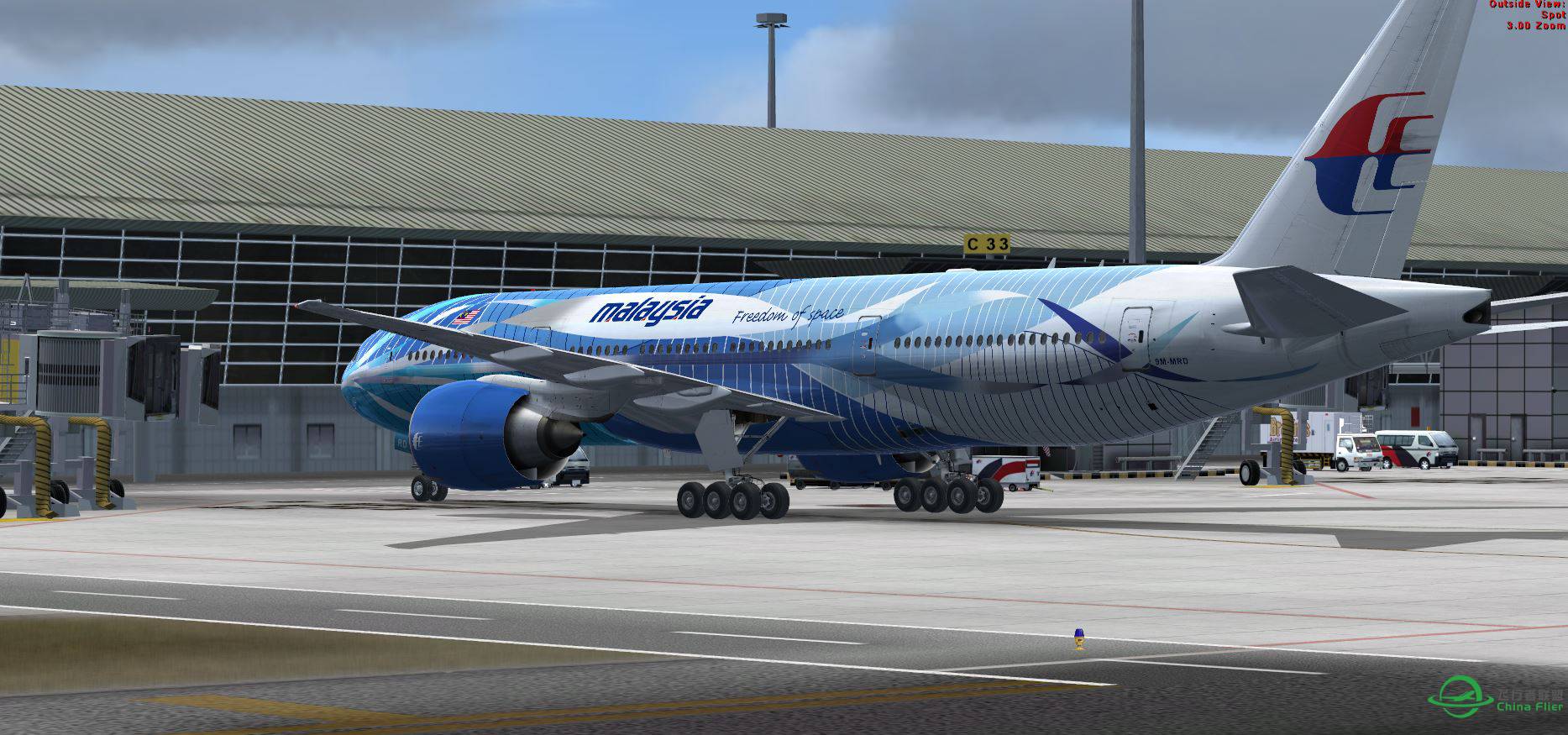 B777 Malaysia 9M-MRD blue @ WMKK-6223 