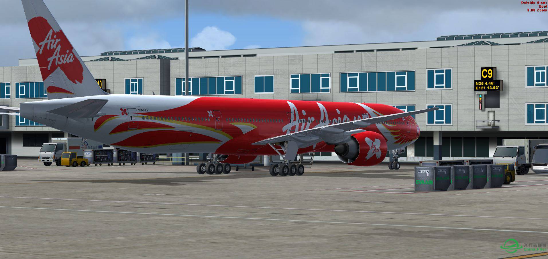 FSX B777 AirAsia @ RCTP-7954 