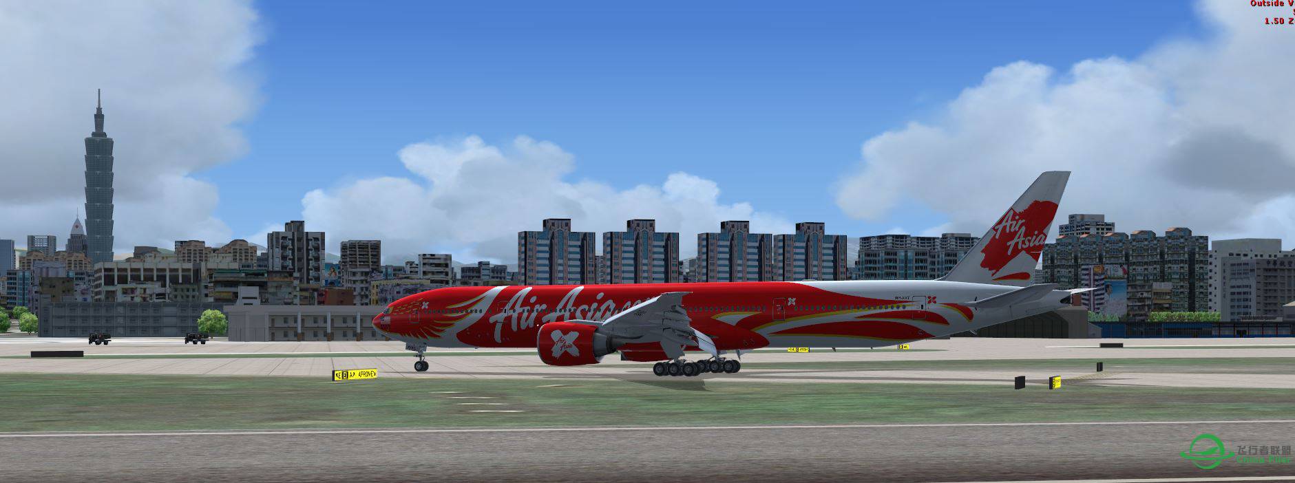 FSX B777 AirAsia @ RCTP-8084 