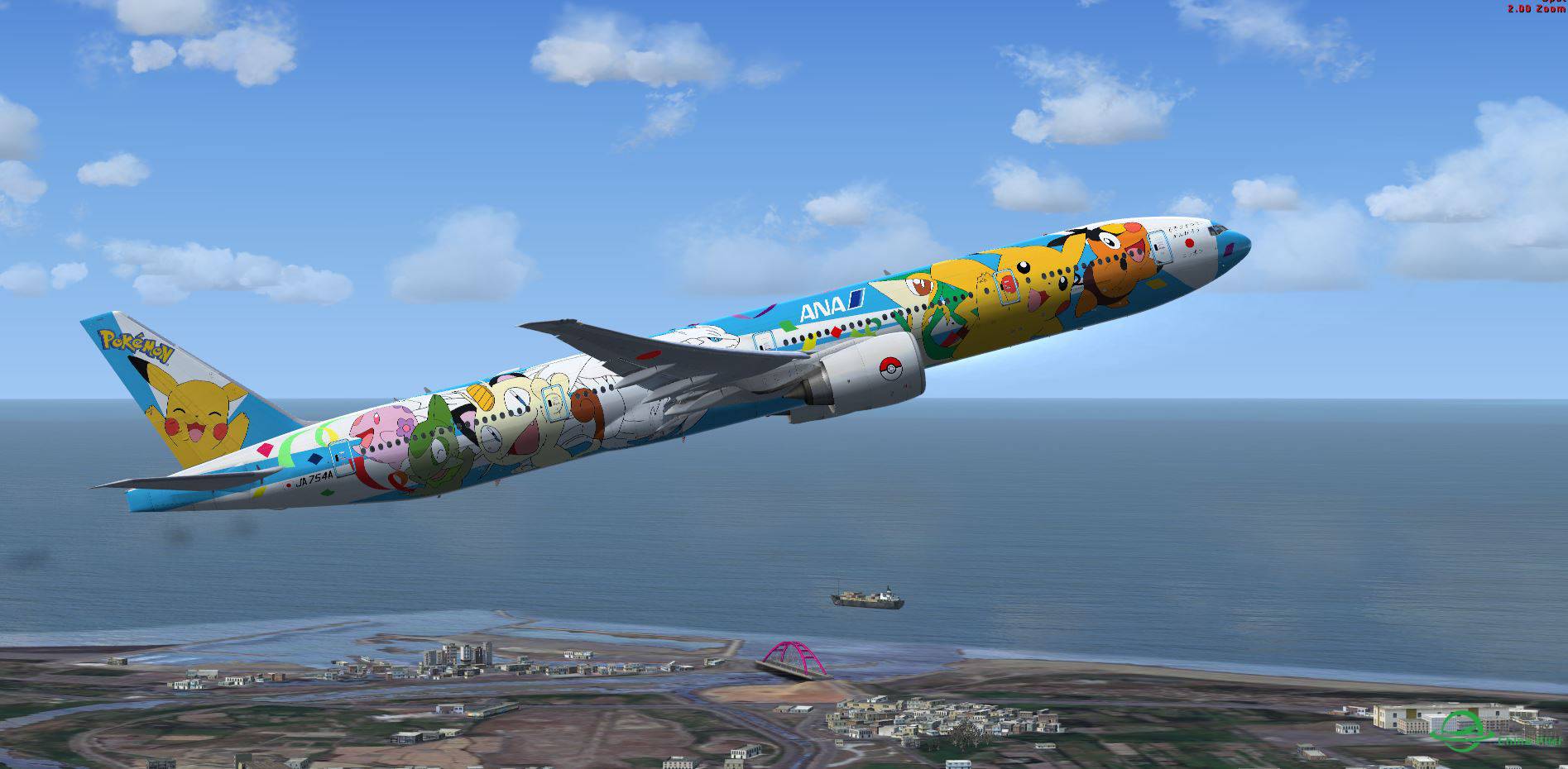 FSX B777 ANA JA754A @ RCTP takeoff-397 