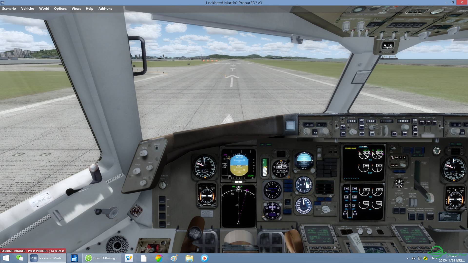 无数次的试验，终于迎来了成功——LD767在P3DV3里飞起来了！-4249 