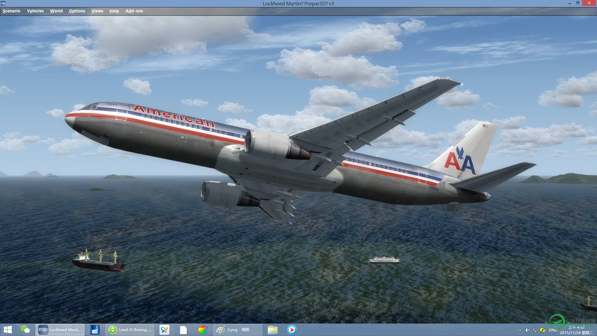 无数次的试验，终于迎来了成功——LD767在P3DV3里飞起来了！-791 