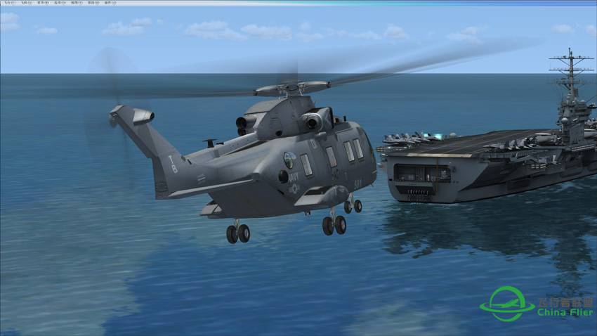 今天终于在FSX中搞定航母了，盘旋了1个小时就为欣赏欣赏-8926 
