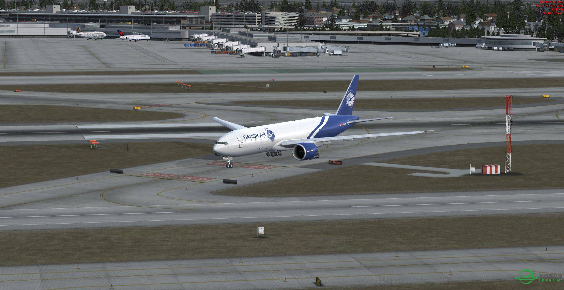 FSX B777 Cargo @ KMDW-5742 