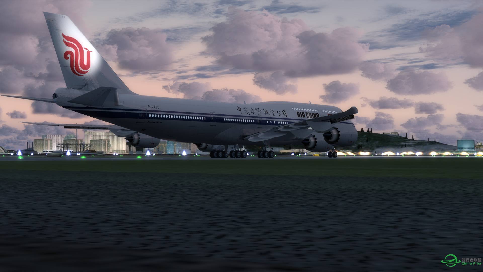 大大的744-8I白天鹅起飞了。-2273 